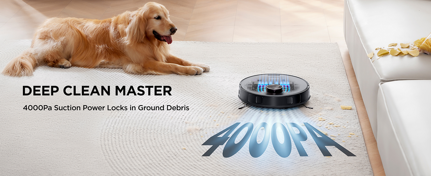 Eureka Robot Vacuum with Bagless Self Emptying Station, 2 in 1 Robotic Vacuum and Mop Combo, 60-Day