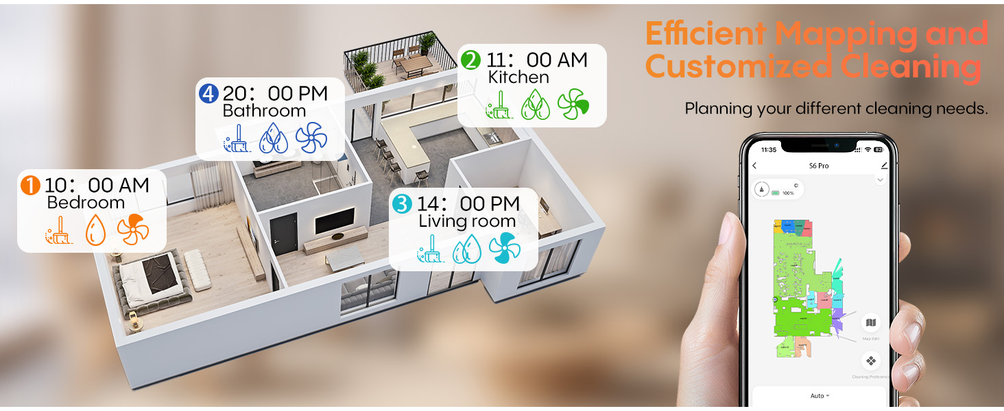 self emptying robot vacuum and mop
